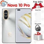 Original Huawei Nova 10 Pro 4G Mobile Phone 6.78 Inch OLED Screen HarmonyOS 2.0 Octa Core 4500mAh Fast Charging 100W Smartphone