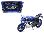 2016 Yamaha YZF-R1 Blue 1/12 Diecast Motorcycle Model by New Ray