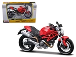 Ducati Monster 696 Red Motorcycle 1/12 Diecast Model by Maisto