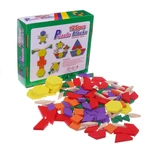 125 Pieces Wooden Children's Intellectual Geometric Shapes Building Blocks Jigsaw Puzzles Early Education Enlightenment