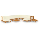 12 Piece Garden Lounge Set with Cushions Solid Acacia Wood