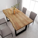 180*90*76CM Dining Table Solid Acacia Wood Strong Durable Industrial Rural Style For living Room Dinning Room
