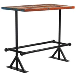 Bar Table Solid Reclaimed Wood Multicolour 47.2"x23.6"x42.1"