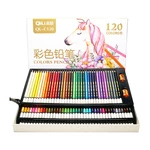 QiLi QL-C120 120 Colors Wood Colored Pencils Artist Painting Oil Color Pencil For School Drawing Sketch Drawing Art Supp