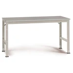 Manuflex AU4014.0001 Pracovný stôl UNIVERSAL, podstavec 1000x 800x760 mm, plechová krytina KRIEG firemná farba šedo-zele