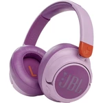 JBL Harman JR 460NC  Bluetooth, káblové detské slúchadlá Over Ear cez uši eliminácia hluku ružová