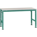 Manuflex AU6111.0001 UNIVERSAL štandardný pracovný stôl s melamínovou doskou, ŠxHxV = 2000 x 800 x 760-870 mm  Farba: si