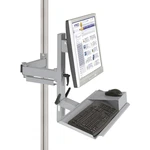 Manuflex ZB8287.9006  Ergonomická podpora monitorov pre CANTOLAB a ALU s povrchom klávesnice a myši, adaptér VESA 75 mm