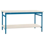 Manuflex BB5201.5007 Kompletný príručný stolík BASIS stacionárne s melamínovou doskou + medzipolica, š xhxv: 750 x 500 x