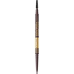 Eveline Cosmetics Micro Precise vodeodolná ceruzka na obočie s kefkou 2 v 1 odtieň 03 Dark Brown 4 g