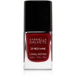 Gabriella Salvete Longlasting Enamel dlhotrvajúci lak na nechty s vysokým leskom odtieň 23 Red Wine 11 ml