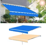 Multi-Size Garden Patio Awning Canopy Sun Shade Shelter Replacement Fabric Top Cover With Frill