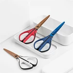 Fizz 3 Colors Coated Titanium Scissors Non-Sstick Stationery Student Paper Cutting Scissors Creative Household Business