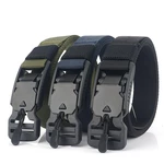 AWMN 25W 125cm Nylon Tactical Belt Outdoor Leisure Waist Belts with Funch Free Buckle Magnet Buckle