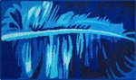 GRUND Koupelnová předložka TROPICAL modrá Rozměr: 70x120 cm