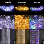 3m/2m/1m LED Curtain Fairy Lights USB String Lights Bedroom Wedding Party Christmas Tree Decorations Lights Lamp Holiday