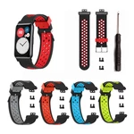Bakeey Multicolor Comfortable Sweatproof Soft Silicone Watch Band Strap Replacement for Huawei Watch Fit