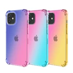 Bakeey for iPhone 12/ For iPhone 12 Pro 6.1" Case Gradient Color with Four-Corner Airbags Shockproof Translucent Soft TP