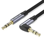 Vention BANH 3.5mm Male to Male Aux Audio Cable 3m Right Angle Flat Cable 1/2/5m 29AWG Gold-plated Connector