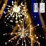 DIY Starburst Fairy Solar String lights for Garden Decoration Bouquet LED String Christmas Festive lights Christmas Deco
