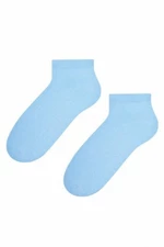Steven 052 světle modré Dámské kotníkové ponožky 35/37 modrá