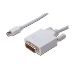 Kábel PremiumCord Mini DisplayPort / DVI, M/M, 2m (kportadmk02-02) biely prepojovací kábel • mini DisplayPort výstup • DVI výstup • pre prenos digitál