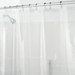 Priehľadný sprchový záves iDesign PEVA, 183 x 183 cm