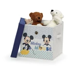 Detský textilný úložný box s víkem Domopak Disney Mickey, 30 x 30 x 30 cm