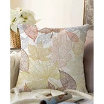 Obliečka na vankúš s prímesou bavlny Minimalist Cushion Covers Oriental Leaves, 55 x 55 cm