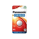 Batéria lítiová Panasonic CR2025, blistr 1ks (CR-2025EL/1B) lithiová baterie • ultrakompaktní design • průměr 20 mm • použití pro klíče od auta, fitne