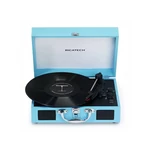 Gramofón Ricatech RTT21 Advanced (659055) modrý kufríkový gramofón • prenosný • tri rýchlosti prehrávania • slúchadlový výstup • line in • vstavané re