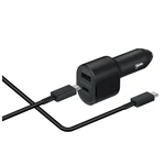 Autós töltő Samsung EP-L5300X Fast Charging 45W USB-C kábellel, Black