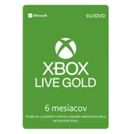 Xbox Live GOLD 6 hónapos előfizetés CD-Key