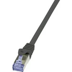 Síťový kabel RJ45 LogiLink CQ3063S, CAT 6A, S/FTP, 3.00 m, černá