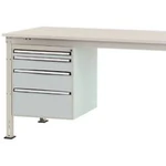Manuflex ZB4763.7035 Vestavné pouzdro, Nutzhohe stacionárně 500 mm s 4 šuplíky. Pro stolní hloubka 1000 mm