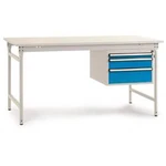 Manuflex BB5287.0002 Kompletní servírovací stolek základní stacionárně s plastová destička + pouzdro vestavné, Šxhxv: 1500 x 800 x 780 mm