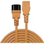 Napájecí prodlužovací kabel LINDY 30475, [1x IEC zástrčka C14 10 A - 1x IEC C13 zásuvka 10 A], 2.00 m, oranžová