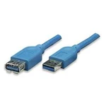 USB 3.0 prodlužovací kabel TECHly ICOC-U3-AA-30-EX ICOCU3-AA-30-EX, 3.00 m, modrá