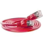 Síťový kabel RJ45 Slim Wirewin PKW-LIGHT-STP-K6 3.0 RT, CAT 6, U/FTP, 3.00 m, červená