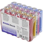 Mikrotužková baterie AAA alkalicko-manganová Basetech 1170 mAh, 1.5 V, 24 ks