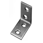 Montážní úhelník TOOLCRAFT 889634 N/A, (d x š) 50 mm x 50 mm, Ocel, jasně pozinkovaná, 1 ks