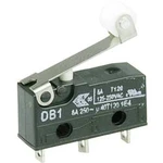 Mikrospínač s rolnou Cherry Sw. DB1C-A1RB, 250 V/AC, 6 A, pájené, 1x zap/(zap)