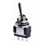 Páčkový přepínač Knitter-Switch MTE 106E, 250 V/AC, 3 A, pájecí očka, 1x zap/vyp/zap