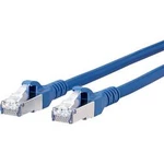 Síťový kabel RJ45 Metz Connect 1308457044-E, CAT 6A, S/FTP, 7.00 m, modrá