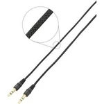 Připojovací kabel SpeaKa, jack zástr. 3.5 mm/jack zástr. 3.5 mm, černý, 2 m