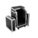 Case (kufr) Omnitronic LS5 Laptop-Rack,14 HE 3011000N, (d x š x v) 590 x 560 x 980 mm, černá, stříbrná