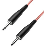 Instrumentální kabel s pogumováním JACK 6,3 mm Paccs, 9 m, červená