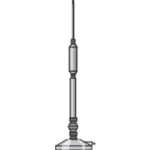 CB anténa s magnetickým podstavcem CBM 108, typ 1/4, výška: 60 cm, 30 W, 27 MHz