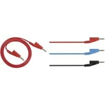 Rohde & Schwarz HZ10B sada měřicích kabelů [lamelová zástrčka 4 mm - lamelová zástrčka 4 mm] modrá, 1.00 m