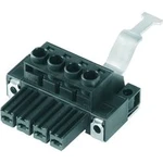 Zásuvkový konektor na kabel Weidmüller BVZ 7.62HP/06/180SH180C SN BK BX 1933410000, 84.20 mm, pólů 6, rozteč 7.62 mm, 25 ks